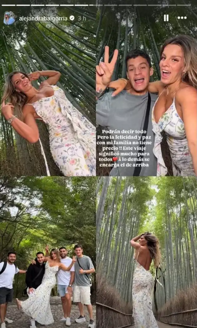 Alejandra Baigorria y su mensaje que compartió. Foto: Instagram.  