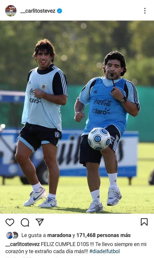 Diego Maradona - Carlitos Tévez