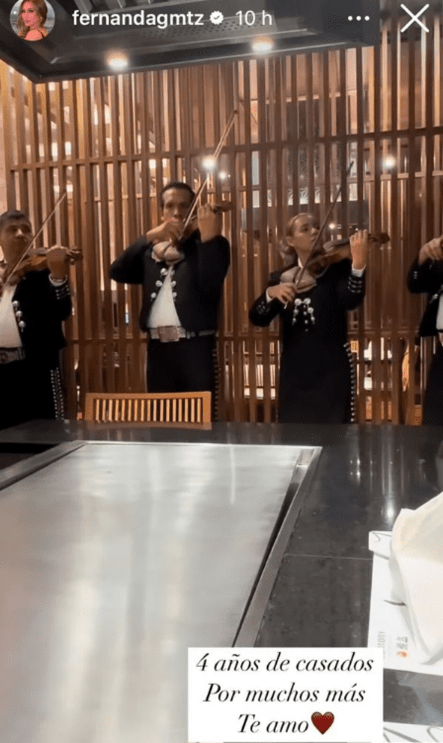 Mariachis enviados por Canelo a su esposa, Fernanda Gómez. Foto: Fernanda Gómez/Instagram Mariachis enviados por Canelo a su esposa, Fernanda Gómez. Foto: Fernanda Gómez/Instagram