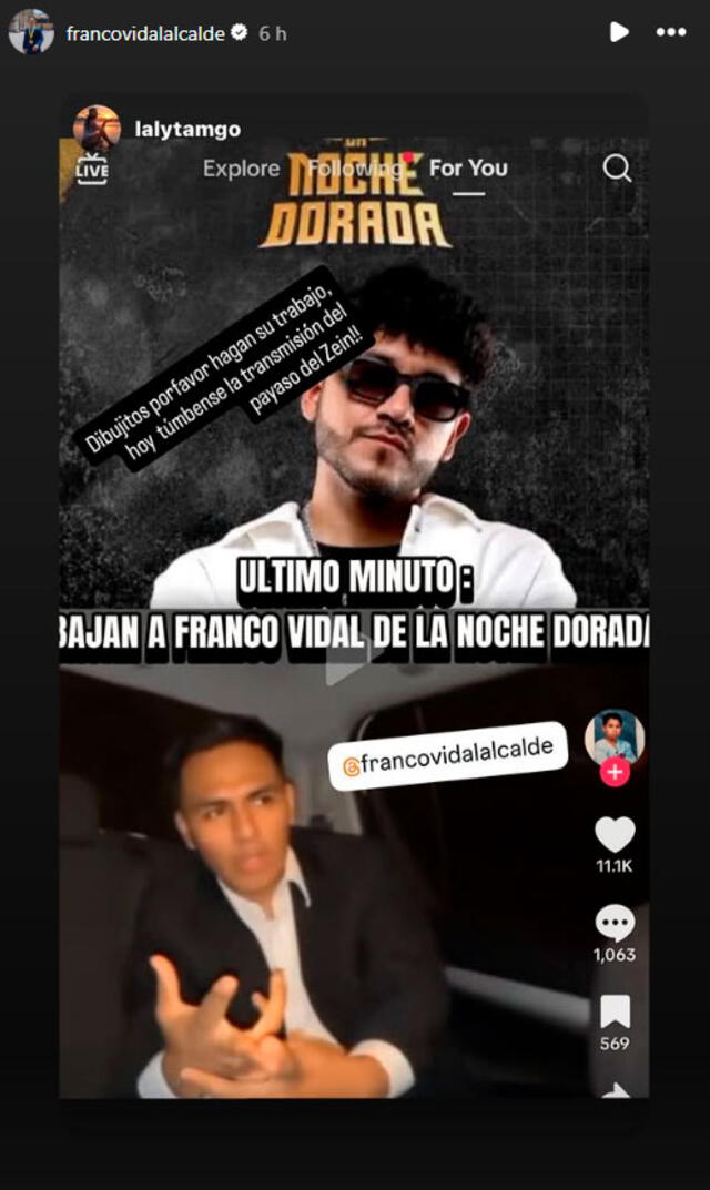 Publicación compartida por Franco Vidal en su cuenta de Instagram. Publicación compartida por Franco Vidal en su cuenta de Instagram.