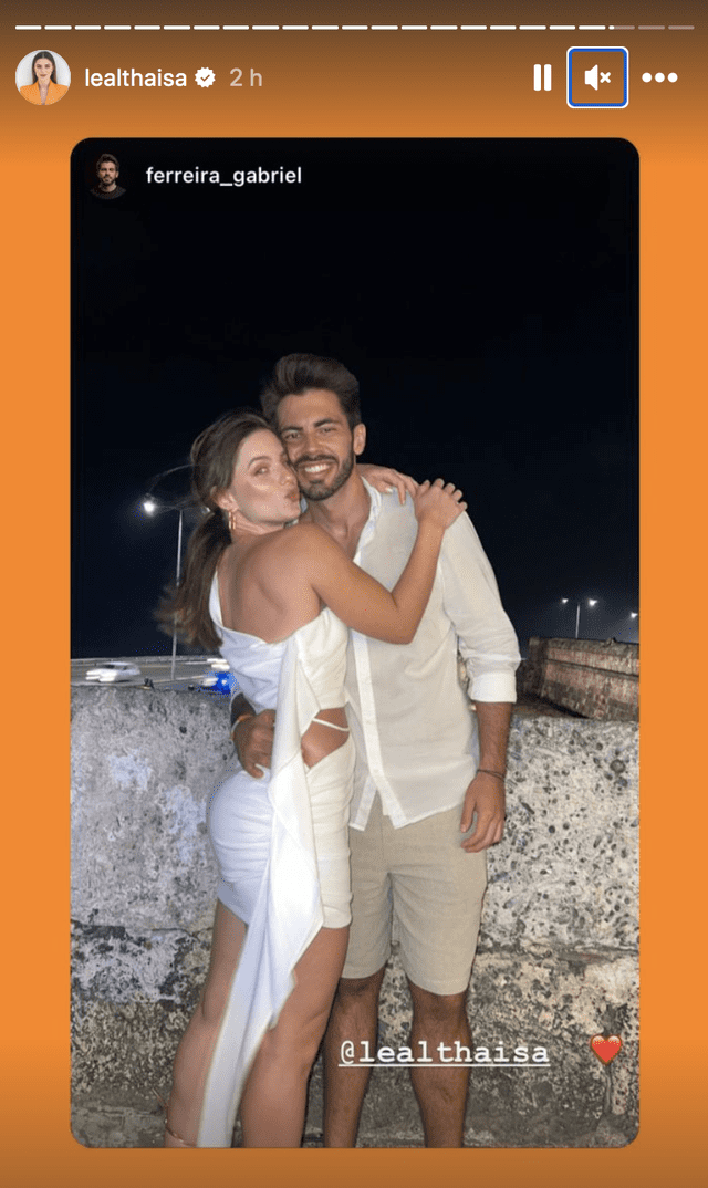 Thaísa Leal y su novio pasan Año Nuevo juntos