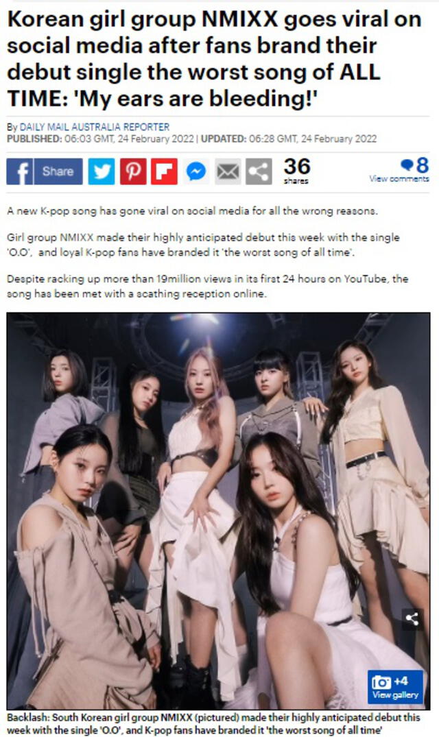 NMIXX, Daily Mail, debut, JYP Entertainment, Ateez, Aespa