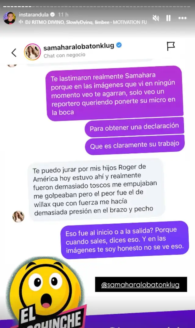 Samahara Lobatón se defiende tras críticas. Foto: captura Instarándula Samahara Lobatón se defiende tras críticas. Foto: captura Instarándula