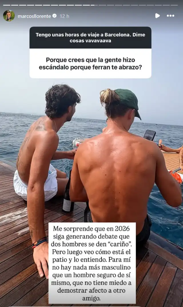 Mensaje de Marcos Llorente