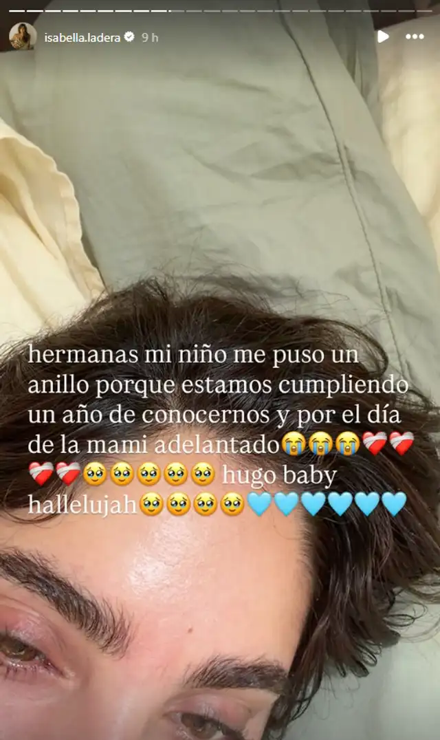 Hugo García sorprende a Isabella Ladera con anillo en medio de su avanzado embarazo: "Estamos cumpliendo un año"