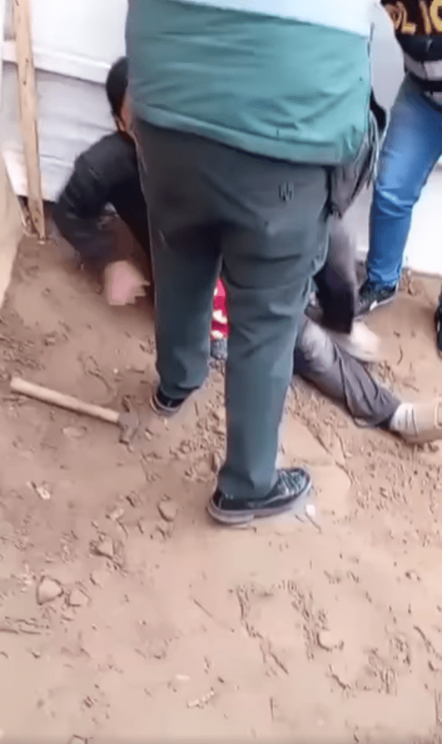 Agresión de policías contra mujeres en Chilca, Cañete. Foto: difusión   