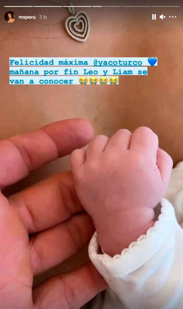 Natalie Vértiz anunció el nacimiento de su segundo hijo por medio de las redes sociales con tiernas imágenes. Foto: Natalie Vértiz / Instagram