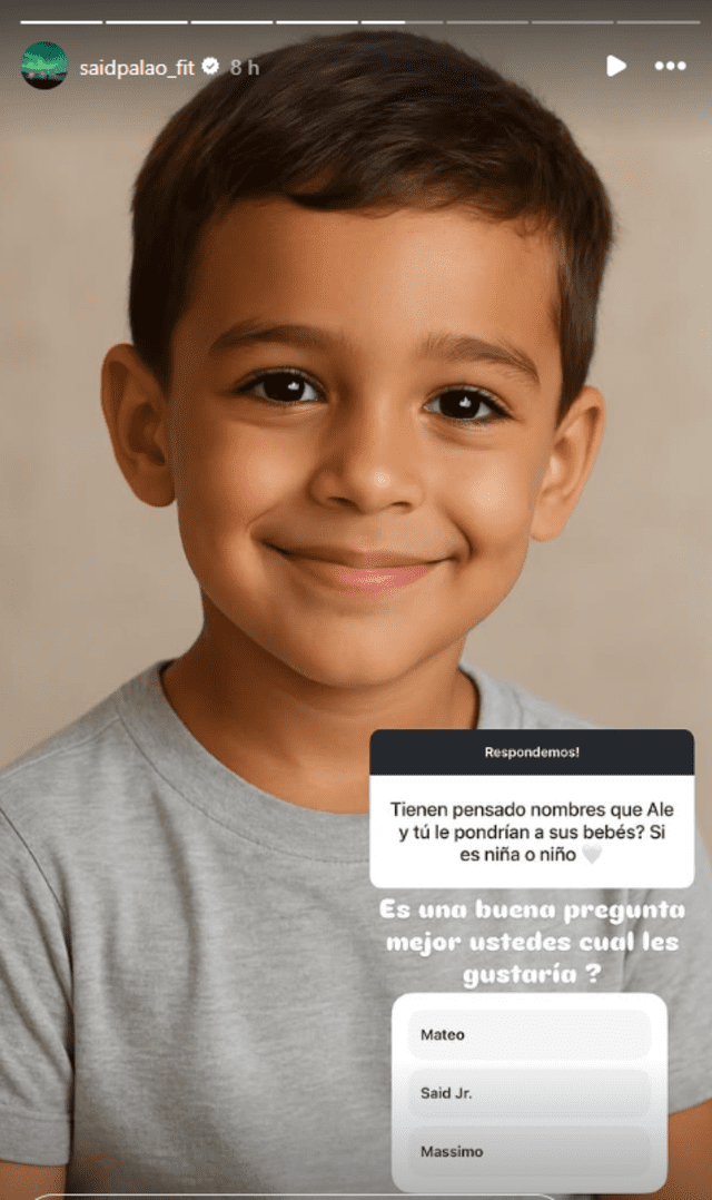 Respuesta de Said Palao. Foto: Instagram Respuesta de Said Palao. Foto: Instagram