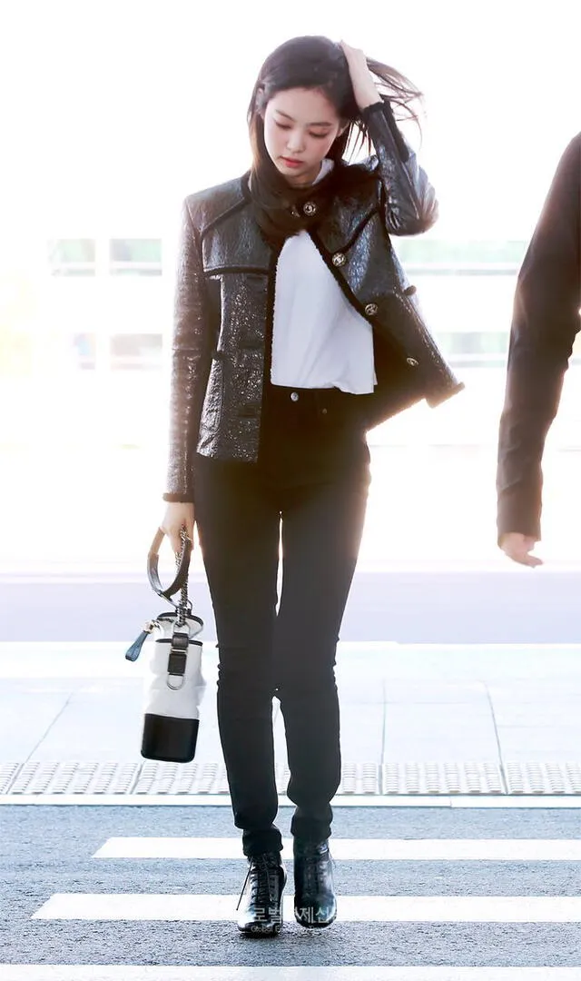 Jennie de BLACKPINK y su "airport fashion celebrity".