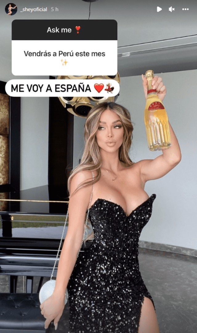 Sheyla Rojas revela que se va a España este mes. Foto: Sheyla Rojas/Instagram.