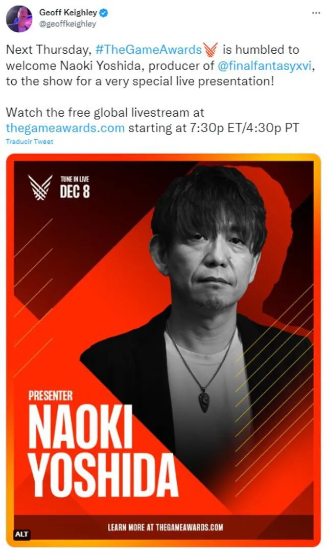 Cuándo, dónde y a qué hora ver la entrega de The Game Awards?