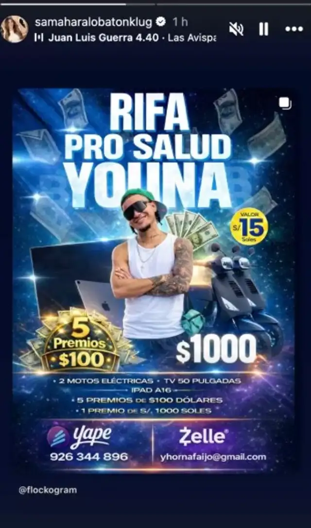 Samahara Lobatón apoya a Youna.   