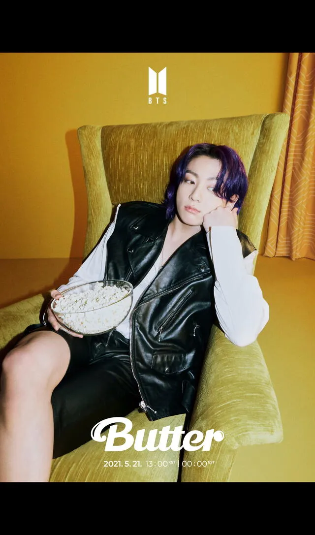 Tercera imagen teaser de Jungkook de BTS para "Butter". Foto: HYBE