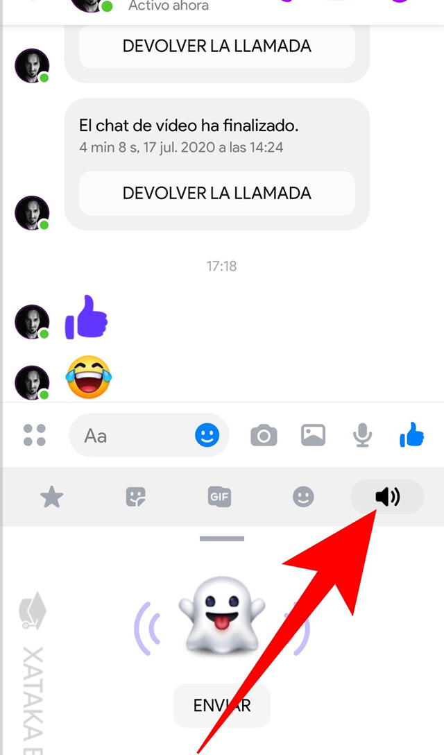 Fonoticones en Messenger