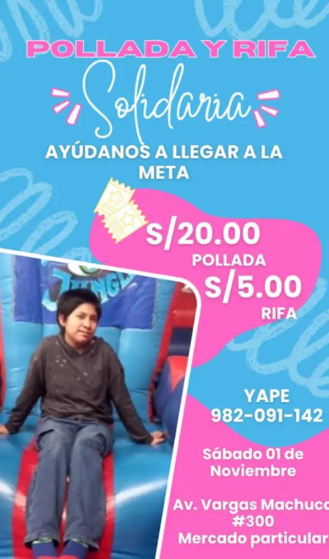 Familia organiza pollada bailable para recaudar fondos para tratamiento de Micaela Familia organiza pollada bailable para recaudar fondos para tratamiento de Micaela