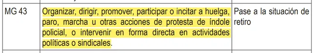 Infracción muy grave 43.