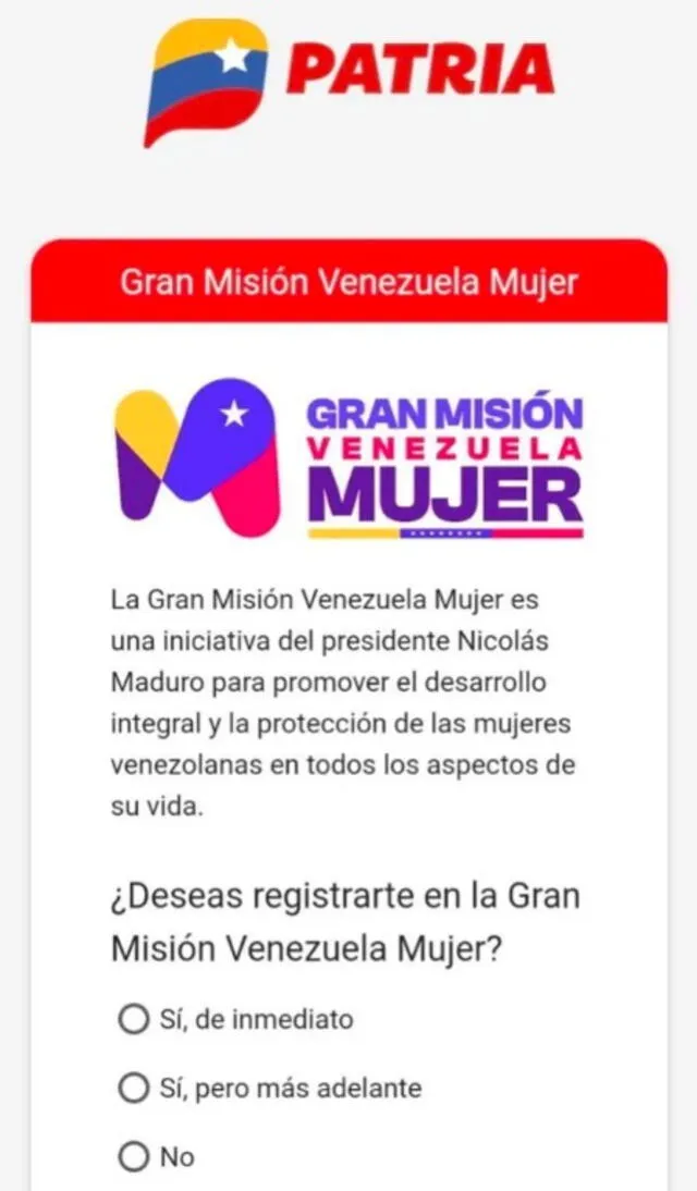  Cómo registrarte en Gran Misión Venezuela Mujer. Foto: Bonos Social   
