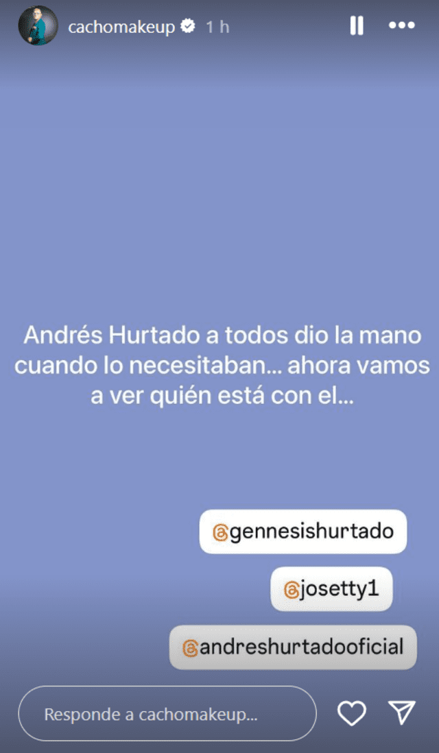 Carlos Cacho lanza publicación en redes sociales. Foto: captura de Instagram   