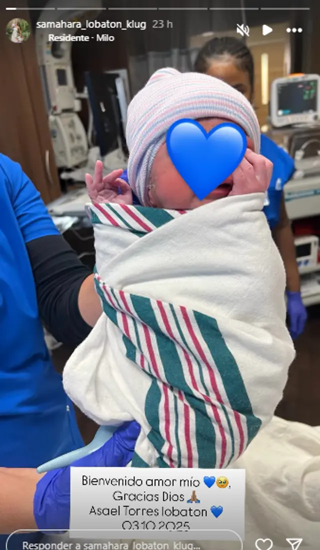 Hijo de Samahara nació en EE. UU. Foto: Instagram   