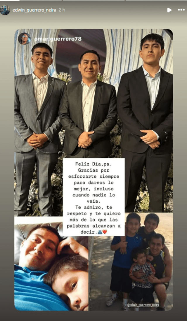 Publicación de Omar Guerrero. Foto: Instagram Publicación de Omar Guerrero. Foto: Instagram