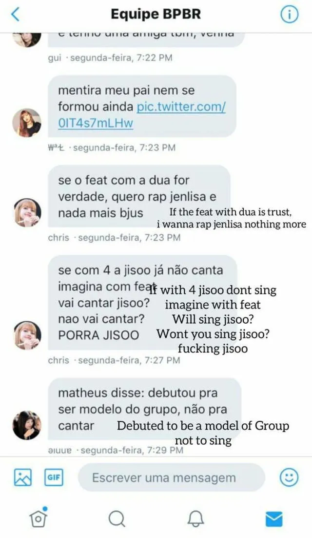 Los administradores de la fanbase BLACKPINK Brasil menospreciaron la presencia de Jisoo dentro del grupo K-pop.