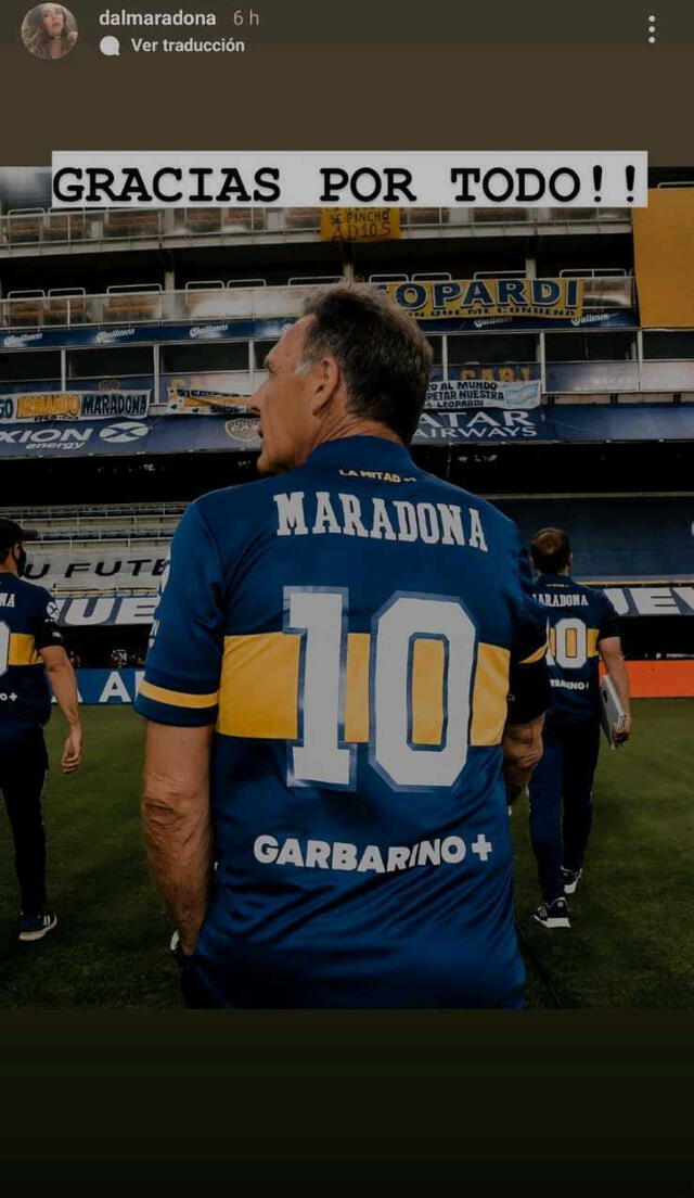 Post de Dalma Maradona en Instagram. Foto: Instagram Dalma Maradona