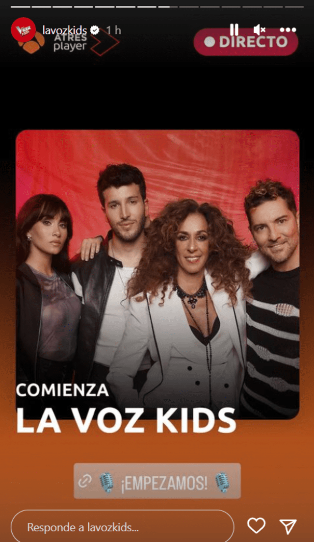 Inicia La Voz Kids España. Foto: Instagram 
