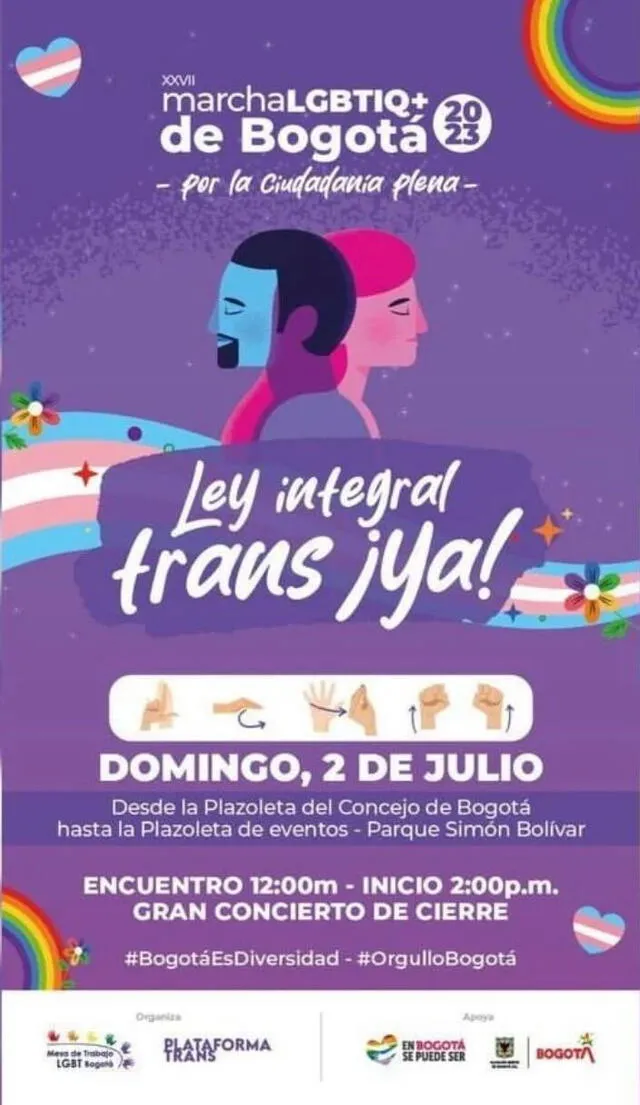 marcha del Orgullo LGBT 2023 en Colombia