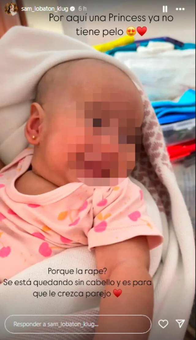 Samahara Lobatón contó que rapó a su pequeña hija. Foto: Samahara Lobatón/Instagram Samahara Lobatón contó que rapó a su pequeña hija. Foto: Samahara Lobatón/Instagram