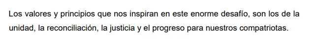  Frase fue precisada en el discurso de Boluarte del 2023. Foto: captura del discurso de Boluarte 