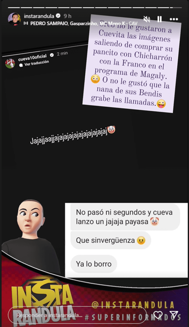  Christian Cueva reaccion a los informes de Magaly, pero borro el post. Foto: Instagram 