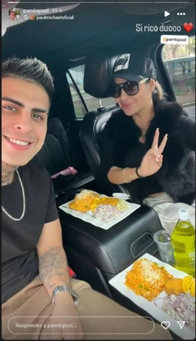 Pamela López y su novio Paul Michael. Foto: Instagram.   