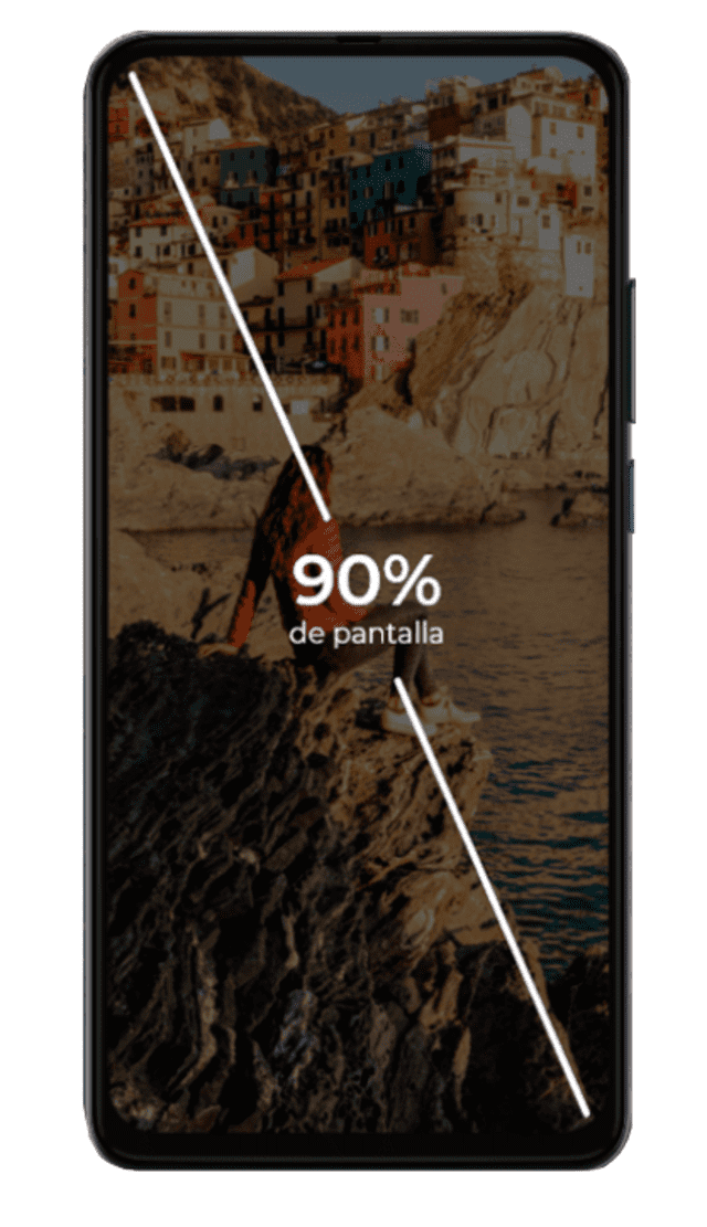 Una relación pantalla-cuerpo del 90%. | Foto: Motorola