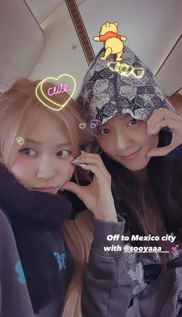 Rosé y Jisoo. Foto: Instagram   