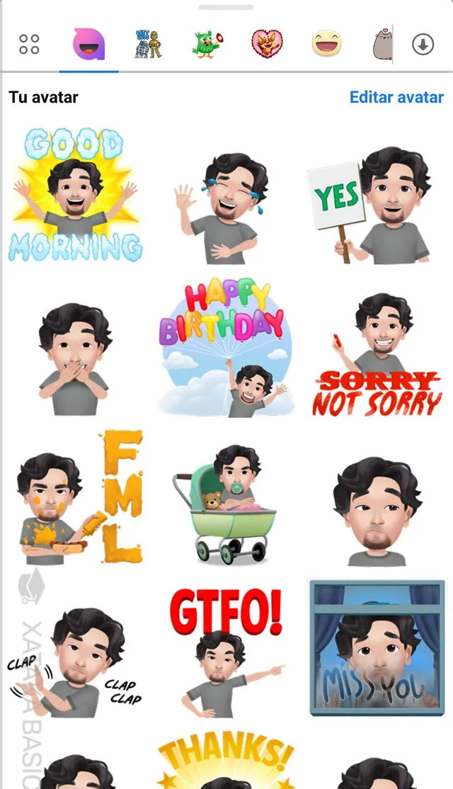 Una vez que hayas creado tu avatar podrás activar tus propios stickers en Facebook Messenger. Foto: Xataka