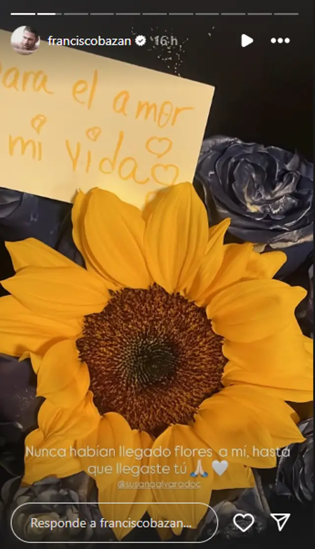  Susana Alvarado sorprende a Paco Bazán con tierno gesto. Foto: captura Instagram   