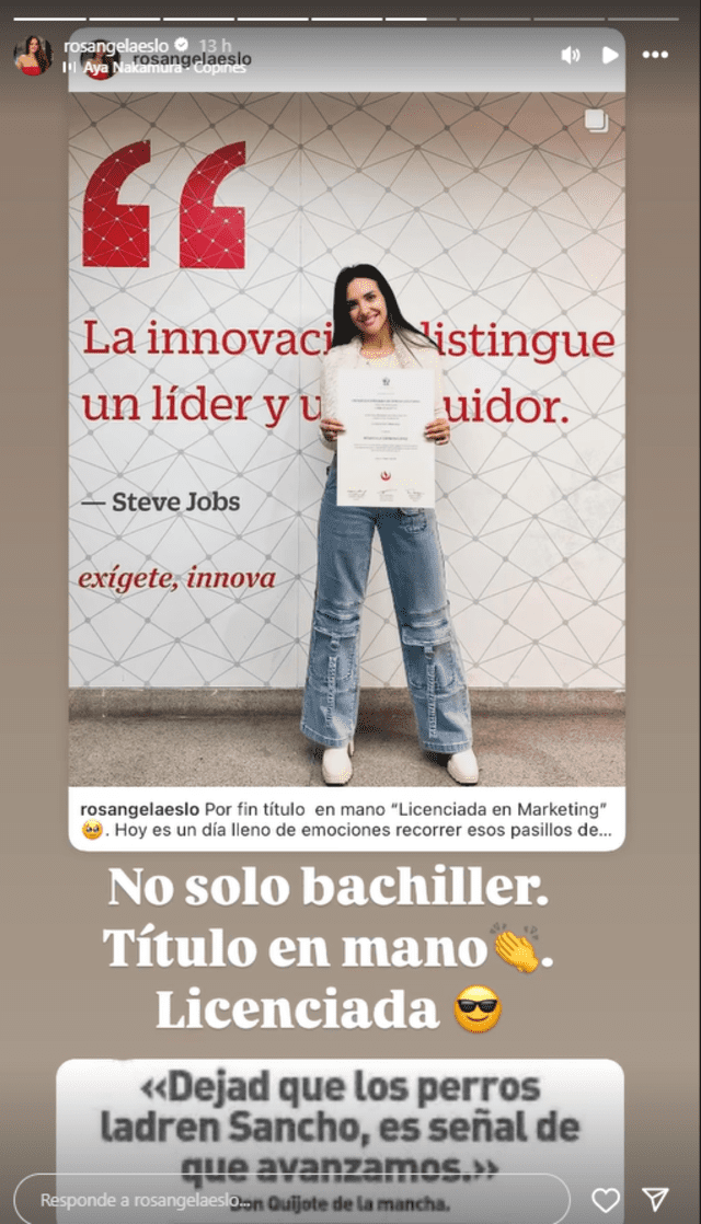 Rosángela Espinoza envío fuerte indirectas a sus detractores. Foto: Instagram   