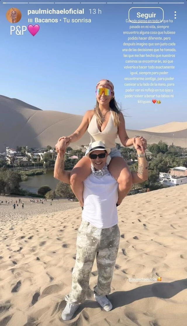 Historia de Instagram de Paul Michael. Foto: captura de pantalla/Instagram Historia de Instagram de Paul Michael. Foto: captura de pantalla/Instagram