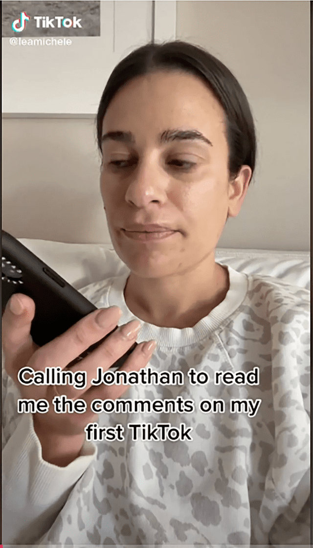 Lea Michele joins TikTok, gets in on the joke about her not being able to read. Photo: Entertainment Weekly Lea Michele joins TikTok, gets in on the joke about her not being able to read. Photo: Entertainment Weekly