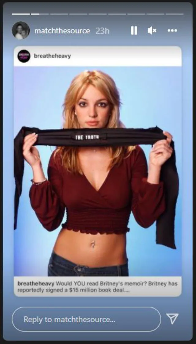 Historia de la actriz sobre Britney Spears. Foto: Instagram Alexa Nikolas