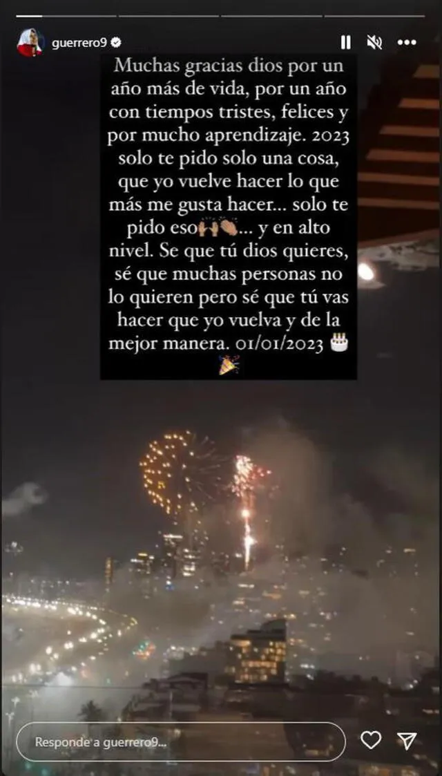 Mensaje de Paolo Guerrero por cumpleaños. Foto: Instagram