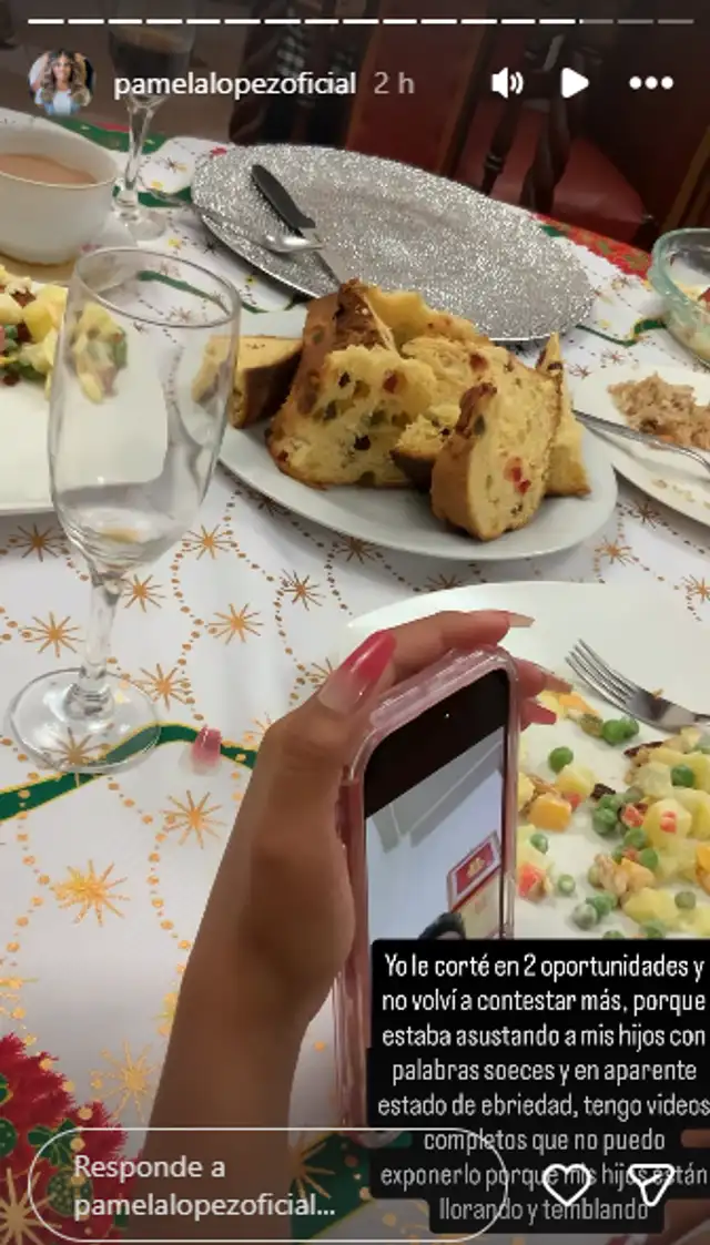 Pamela López asegura que Cueva llamó en aparente estado de ebriedad. Foto: Instagram   