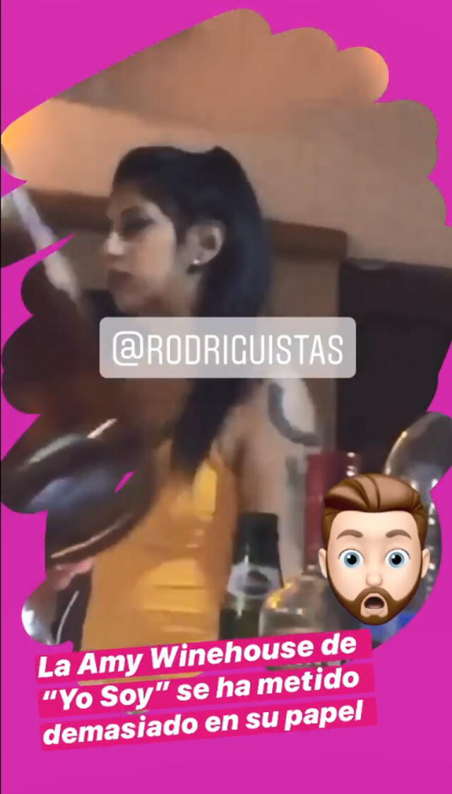 Ani Rodríguez expuesta en historias de Instagram de Rodrigo González.