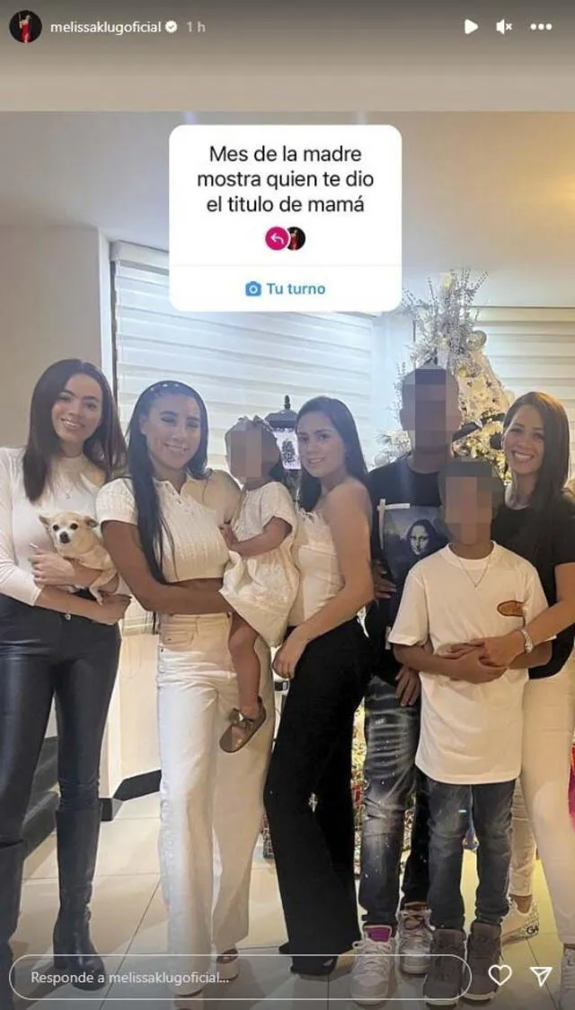 Melissa Klug junto a sus cinco hijos. Foto: Instagram   