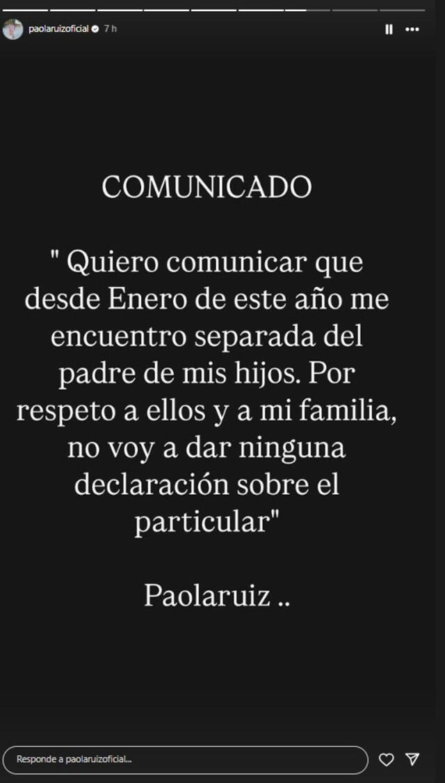  Paola Ruiz, querida actriz cómica, sorprende al anunciar el final de su relación con su novio. Foto: Instagram/Paola Ruiz   