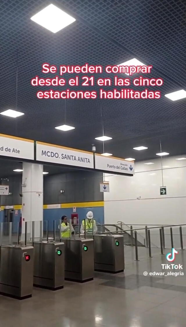 La Línea 2 del Metro de Lima iniciará operaciones desde el jueves 21 de diciembre. Foto: Edwar Alegría/TikTok   