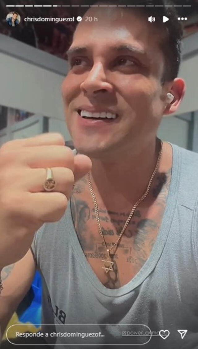  Christian Domínguez expresó su felicidad en redes. Foto: Captura Instagram<br>   