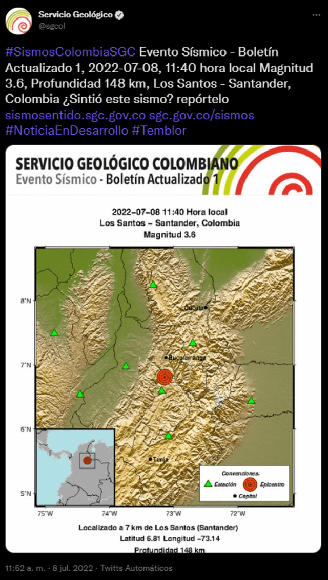 Servicio Geológico colombiano