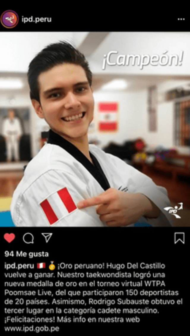 Hugo del Castillo: taekwondo
