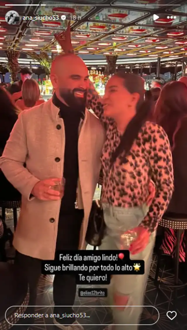  Ana Siucho y Elías Brito. Foto: Instagram   